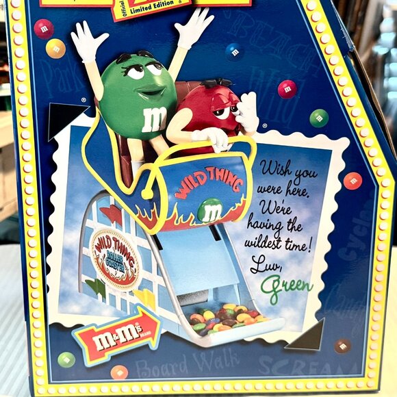 M&M's WILD THING ROLLER COASTER DISPENSER Candy M&M Red/Green Characters 2nd ed - Picture 6 of 16